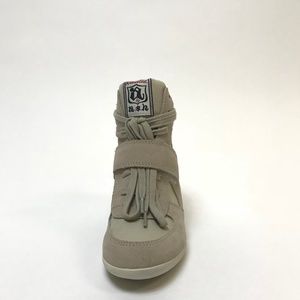 Ash Bowie Clay Suede Wedge Shoes NIB